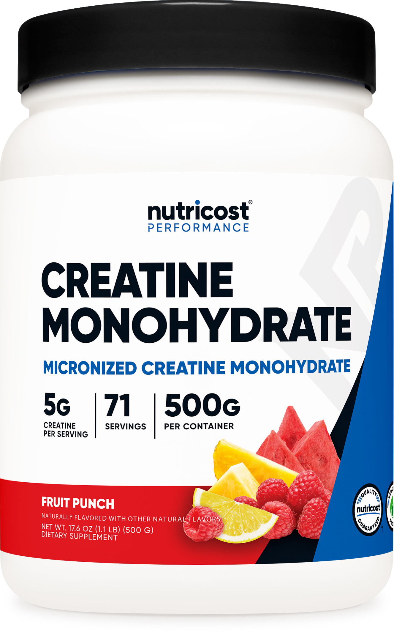 Nutricost Creatine Monohydrate Powder (500 Grams) (Fruit Punch