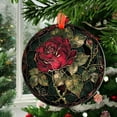 thumbnail image 2 of Rose Ornament Window Hangings, Handcrafted Suncatchers, Gift for Cat Lovers Nature Lovers, 2025, Holiday Decoration, Seasonal Keepsake 2025, Festive Home Accent, Memorable, 2 of 5
