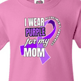 thumbnail image 4 of Inktastic Alzheimers Awareness I Wear Purple For My Mom Youth T-Shirt, 4 of 5