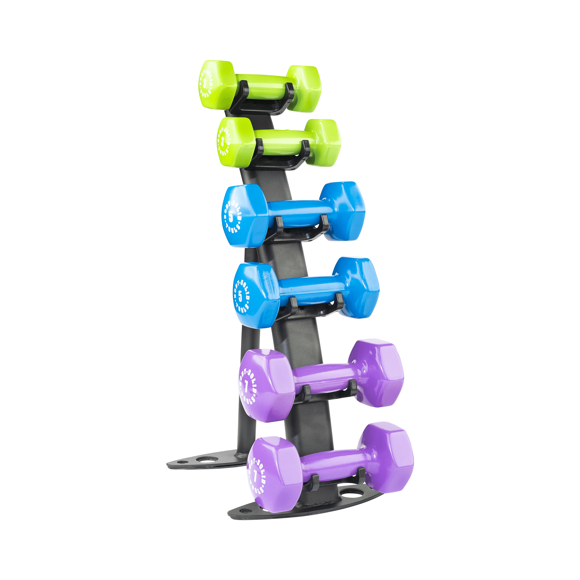 Body Solid GDR10B 3 Pair Dumbbell Rack