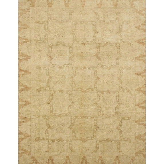 Ahgly Company Indoor Rectangle Abstract Gold Oriental Area Rugs, 2' x 5'