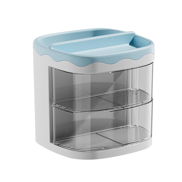 Organizador de maquillaje, porta brochas de maquillaje, organizador de escritorio moderno y sencillo multiusos Rosa
