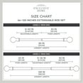 thumbnail image 6 of Exclusive Home Prism 1" Curtain Rod and Coordinating Finial Set, Matte Black, Adjustable 66"-120", 6 of 8
