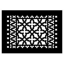 Reggio Registers 1014-Ah Scroll Series 8" X 12" Grille - Black