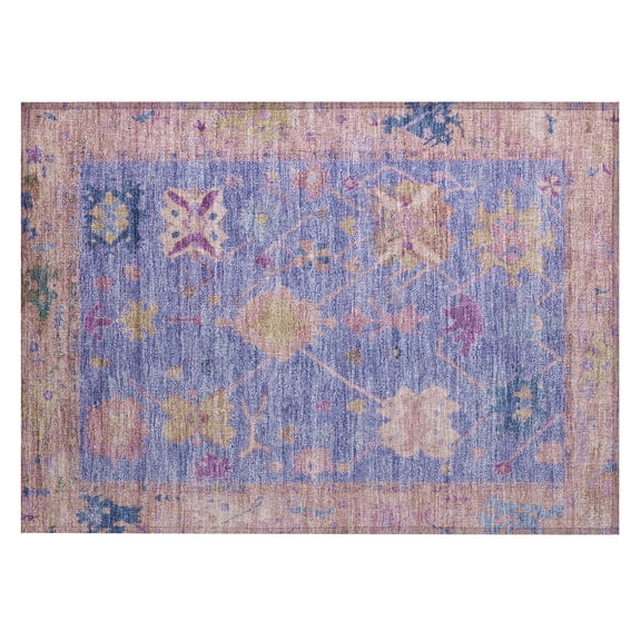 Dalyn Rugs Machine Washable Indoor/Outdoor Chantille ACN2025 Purple 1'8" x 2'6" Rug