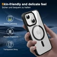 thumbnail image 4 of Transparent Magnetic Case Designed for Apple iPhone 15 Plus Clear Magnetic Case for Rugged Shockproof Strong Magnetic Military Grade Drop Protection Phone Case for Apple iPhone 15 Plus, Black, 4 of 6