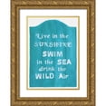 thumbnail image 1 of Shamp, Cindy 24x32 Gold Ornate Wood Framed with Double Matting Museum Art Print Titled - Live in the Sunshine, 1 of 4