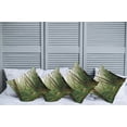 thumbnail image 6 of Ambesonne Tropical Throw Pillow Cover 4 Pack, Exotic Jungle Forest, 20", Green Brown, 6 of 6