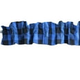 thumbnail image 2 of Big Buffalo Checkered Poplin Curtain Sleeve Topper Window Treatment, 2 of 10