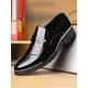 thumbnail image 1 of Men Letter Detail Dress Shoes, Work Black Dress Loafers, 1 of 4
