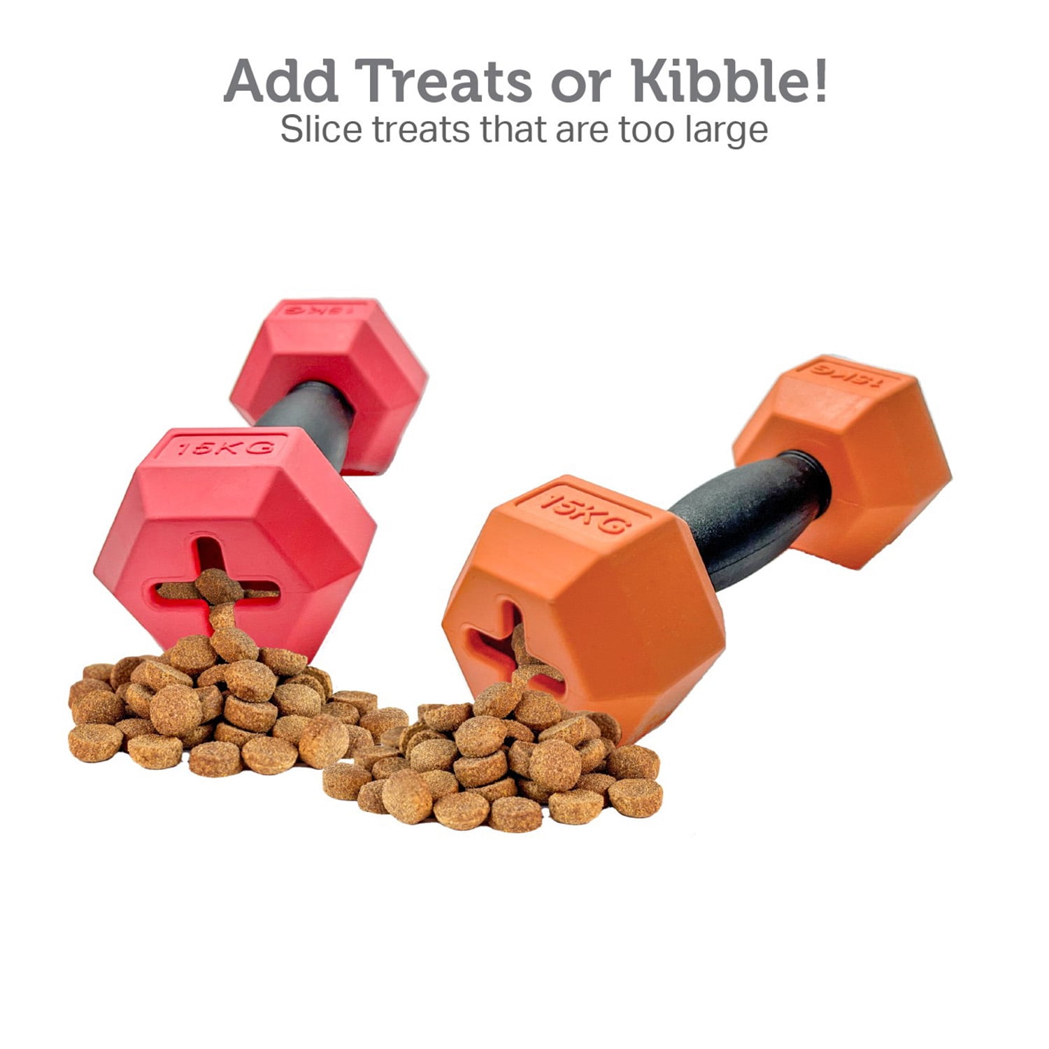 Pefilos Dog Chew Toys, Tough Puppy Teething Toys with Natural Rubber, Small and Medium Dog (Pink+Orange) Pefilos Dog Chew Toys, Tough Puppy Teething Toys with Natural Rubber, Small and Medium Dog (Pink+Orange)