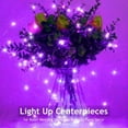 thumbnail image 4 of 15 Packs 20 Led Purple Fairy Lights Battery Operated 6.6ft Silver String Lights Waterproof Firefly Starry Light for DIY Table Centerpieces Wedding Halloween Christmas Party Decor, 4 of 8