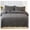 Dark Grey, variant on 3-Piece 100% Cotton Oversized Bedspread Lightweight Quilt Coverlet Embroidery Farmhouse Bedding Set T0 (Emerald, Oversized Queen (100"x106"))