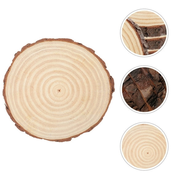UPKOCH Wood Slices Round Wood Discs For Crafts Khaki 20Pack Craft Accessories