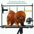 thumbnail image 3 of 43.3" Hydraulic Dog Grooming Table for Pet, Heavy Duty Structural Hydraulic Max Load 350Lbs Professional Pet Grooming Table with Adjustable Overhead Arm & Noose Height Range 22''-39'', 3 of 9