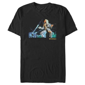 Beetlejuice Officially Licensed Women's T-Shirt - Black Graphic Tee (Small)