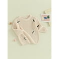 thumbnail image 3 of Cenuakty Infant Baby Autumn Sweater, Bee Pattern Jacquard Long Sleeve Round Neck Knitwear Pullover Winter Sweatshirt, 3 of 9