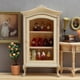 thumbnail image 3 of Vitrina Dollhouse 1:12 en miniatura con tapa curva de madera, 3 of 3