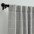 thumbnail image 4 of Sawyer Windowpane Plaid Blackout Window Curtain Panel, 4 of 5