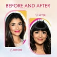 thumbnail image 5 of Clip-on Natural Black Human Hair Extensions - Wispy Bangs with Temples for Daily Wear, 5 of 10