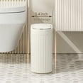 thumbnail image 4 of Mrbin 2 Gallon/7L Automatic Touchless Trash Can, Motion Sensor Garbage Bin with Lid Touchless Wastebasket Cream White (for Bathroom, Bedroom, Office), 4 of 9