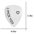 thumbnail image 2 of WEUVEB 3Ud Púas Para Guitarra De Acero Inoxidable Plateado Con Acabado Fino Y Resistente, 2 of 8