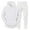 White, variant on Clearance 2024!Men Autumn And Winter Set Leisure Solid Color Zipper Sweater Pants Sports Suit