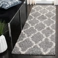 thumbnail image 4 of SAFAVIEH Dallas Logan Geometric Shag Area Rug, Grey/Ivory, 2'3" x 4', 4 of 10