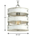 thumbnail image 4 of Progress Lighting Gulliver 1-Light Wall Sconce, Galvanized, Open Design, Wood Grained Texture, Canopy Included, 4 of 5