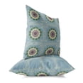 thumbnail image 2 of Twilight Blossom Indoor/Outdoor Pillow with Removable Cover in Black 16x16, 2 of 4