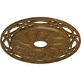 thumbnail image 3 of Ekena Millwork 26 5/8"OD x 4 1/2"ID x 1 3/8"P Loera Ceiling Medallion (Fits Canopies up to 6 1/4"), Hand-Painted Smokey Topaz Crackle, 3 of 5