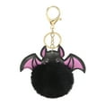 thumbnail image 2 of shyuyusa Halloween Bats Keychain Accessories - Cute Pom Fuzzy Car Keychain for Handbag Backpack Purse, 2 of 6