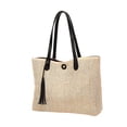 thumbnail image 3 of Bolso de hombro para mujer, moderno, informal, con cierre de cremallera negro, 3 of 9