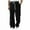 Black, variant on Men's Drawstring Wide-Leg Jeans - Relaxed Casual & Everyday Wear