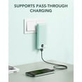 thumbnail image 2 of Portable Charger Built-in Cables and AC Wall Plug, USB C Power Bank 10000mAh, Travel Battery Portable Phone Charger Compact Lightweight External Battery Pack for Smart Phones, Tablets etc-Green, 2 of 5