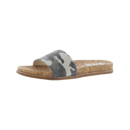 

Steve Madden Womens Diya Cork Slip On Flat Sandals