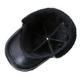 thumbnail image 4 of Hat Leather 100% Genuine Middle-aged And Man Winter Warm Earmuffs Thickening Baseball Cap Sheepskin Wool Man Winter Hats ,Unique Design, 4 of 5
