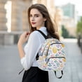 thumbnail image 6 of FORMRS Mini Backpack Purse for Women Travel Daypack Casual Shoulder Bag, Purple Easter Eggs, 6 of 7