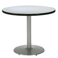 thumbnail image 5 of KFI Studios Mode 3' x Round' Dining Table, Grey Nebula, Silver Base, 5 of 5