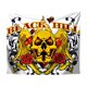 thumbnail image 1 of Tapestry Black Hill con forma de esqueleto de Halloween para pared, 150 x 100 cm, 1 of 2