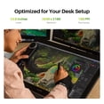 thumbnail image 2 of HUION KAMVAS Pro 24 (Gen 3) Touch Drawing Tablet with Screen, 4K UHD Graphic Drawing Display with Dual 16384 Pen Pressure Stylus, PenTech 4.0, 99% Adobe RGB, Wireless Keydial, 23.8 Inch Monitor, 2 of 9