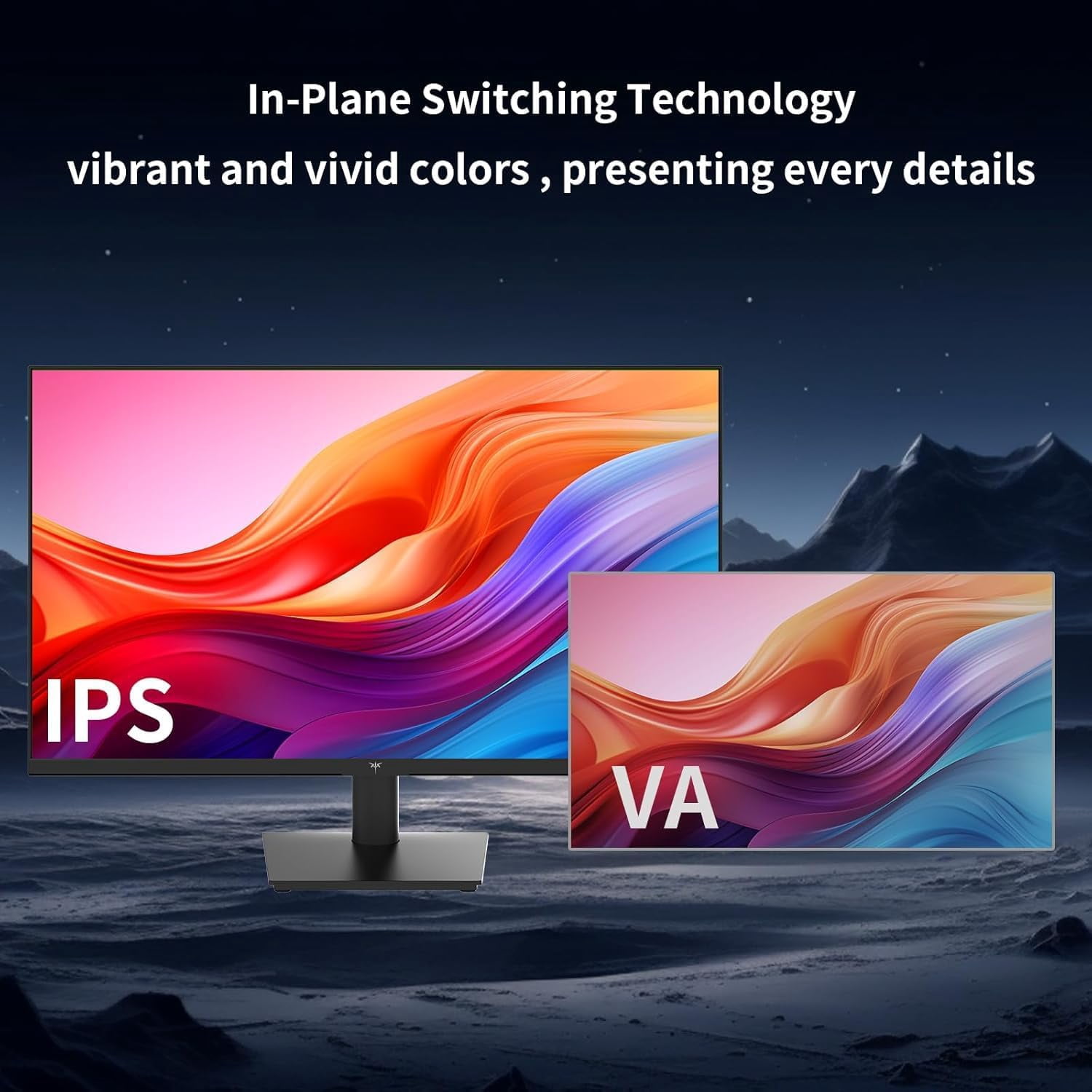 KTC 27 Inch QHD (2560x1440) 100Hz Computer Monitor - IPS Panel, Anti-Blue Light Screen, 100% High Color Gamut, 123% sRGB, Support FreeSync and G-Sync, PC Monitor for Casual Gaming and Working