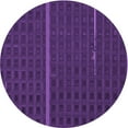 thumbnail image 1 of Ahgly Company Machine Washable Indoor Round Transitional Dark Orchid Purple Area Rugs, 4' Round, 1 of 7