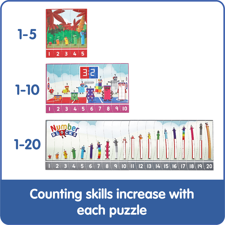 hand2mind Numberblocks® Sequencing Puzzle Set, Sequencing Number