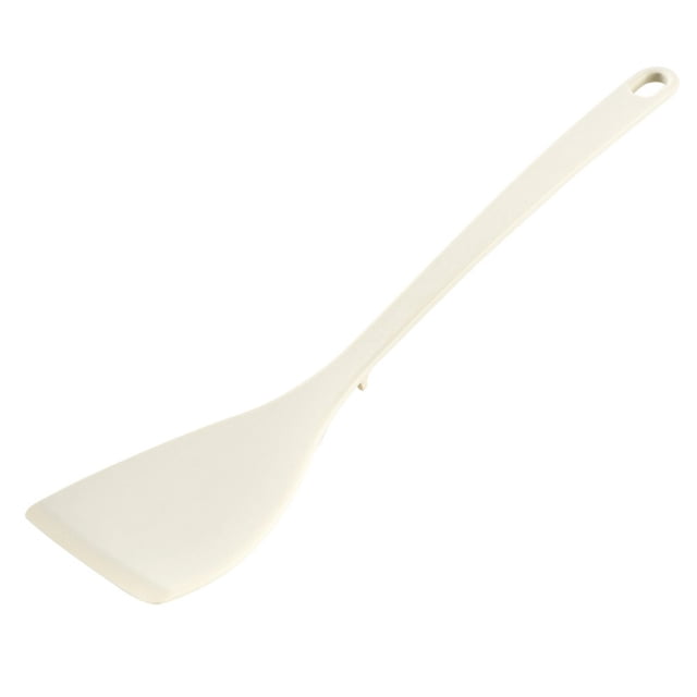 Staron Silicone Spatula Turner, Non-Stick Flexible Kitchen Utensil for Eggs Pancakes Omelets, Heat Resistant Dishwasher Safe Spatula with Hanging Hole for Cooking Flipping, White