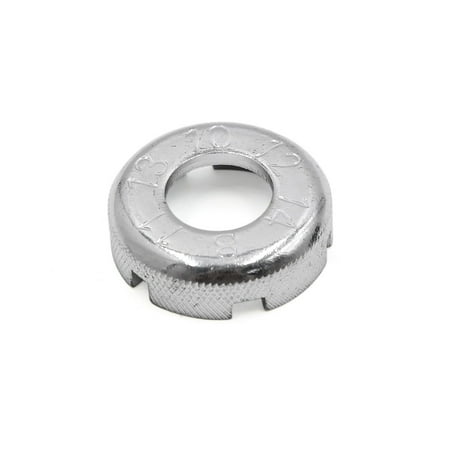 Spoke Nipple Driver - Silver Tone Bicycle Bike 6 Way Spoke Nipple Key Wheel Rim Spanner Wrench