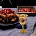 thumbnail image 1 of COMPUKAS goblet Small Wine Cup White Vintage Glassware Bar Use Adults 1Pack, 1 of 6