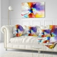 thumbnail image 3 of Design Art Creative Flower in Multiple Colours Abstract Floral Canvas Art Print, 3 of 4