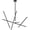Black, variant on 36250-011 Eurofase Lighting Crossroads Chandelier 10 Light Metal-Black Finish