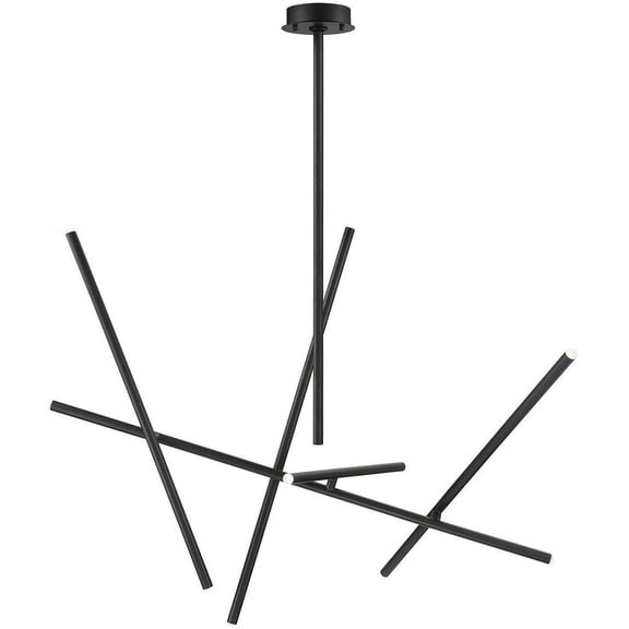 36250-011 Eurofase Lighting Crossroads Chandelier 10 Light Metal-Black Finish